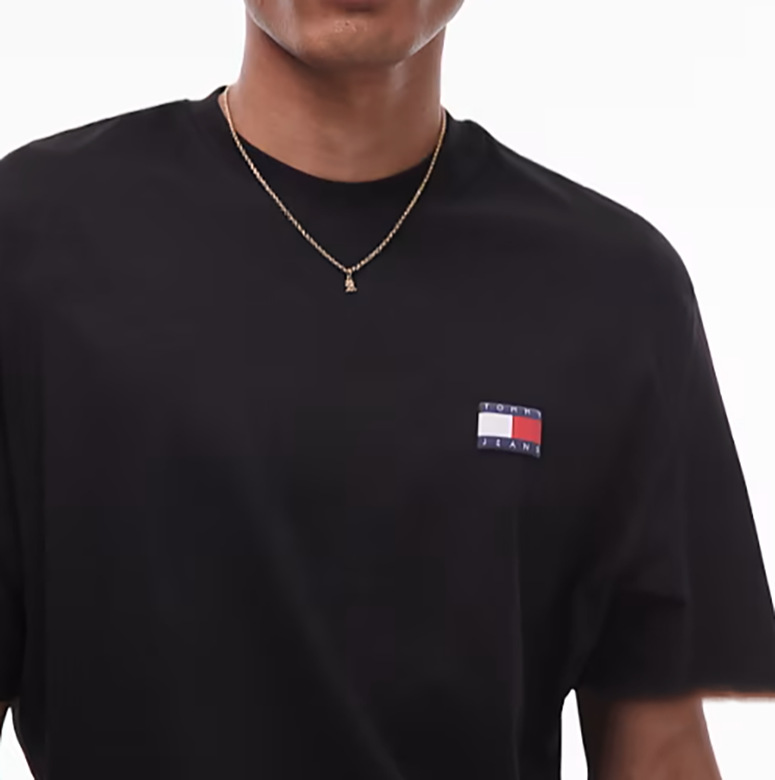 Tommy Hilfiger Tommy Jeans T-shirt Flag Logo Black