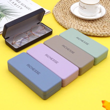 眼镜盒新款学生简约高级感眼镜盒抗压近视太阳眼镜盒铁盒厂家直销