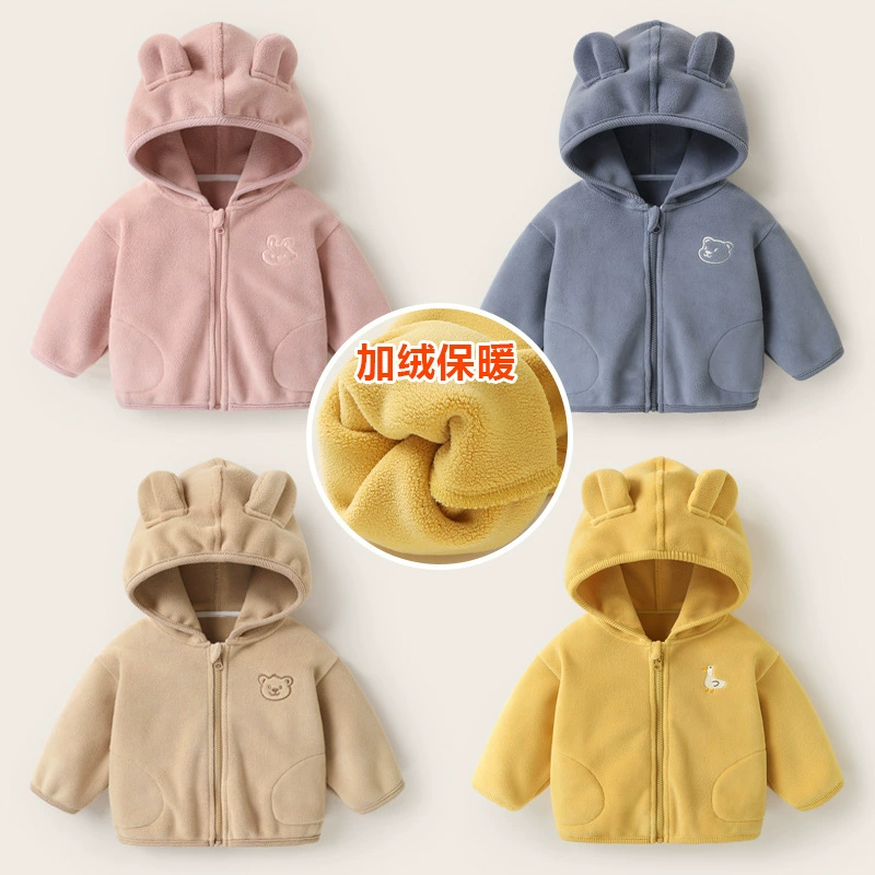 Демисезонный худи из бархата для детей, down jacket для мальчиков, термобелье