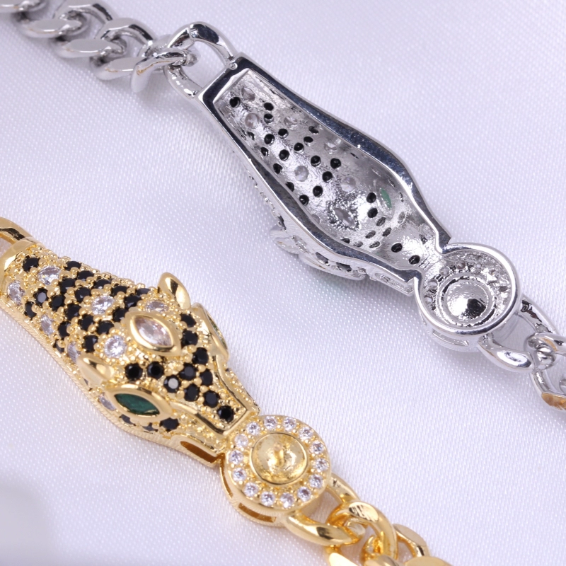 Bracelet медь длинный браслет с цирконием жемчугом, аксессуары, 18 карат белое золото, DIY, европейский стиль