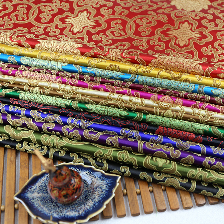 Brocade Fabric, Rich Flower Silks and Satins, Mahogany Furniture Cushions, Pillows, Antique Clothing Jacquard Brocade Fabric Wholesale Brocade Fabric, Rich Flower Silks and Satins, Mahogany Furniture Cushions, Pillows, Antique Clothing Jacquard Brocade Fabric Wholesale