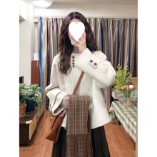 冬装搭配一整套高级感毛呢外套盐系穿搭两件套今年流行漂亮套装裙