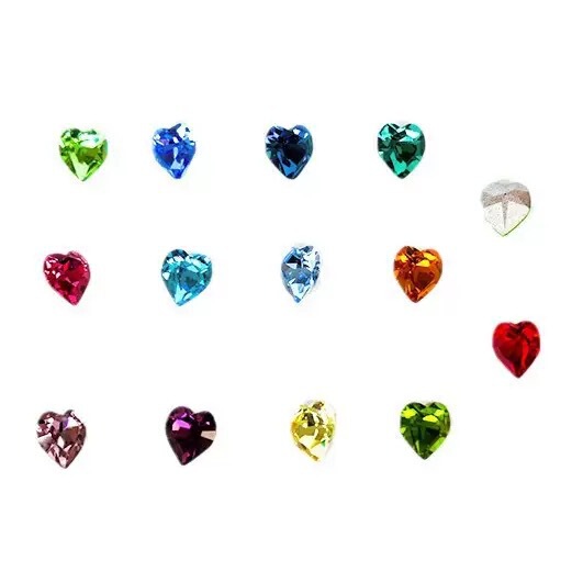 Glass accessory heart-shaped heart shaped
