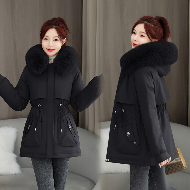 Comercio exterior adición de invierno 2025 nuevo estilo de superando la ropa de algodón de mujer versión corta de la chaqueta de algodón suelta image 4