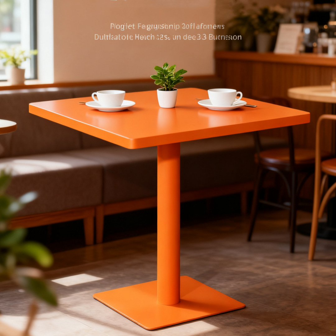 Industrial Style Cafe Bar Table, Accessible Luxury and Simple Internet Celebrity Small Round Table, Milk Tea Snack Bar Bar Dining Table and Chairs