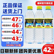 海南椰树火山岩天然矿泉水矿物质水542ml*24小瓶小包装 非纯净水