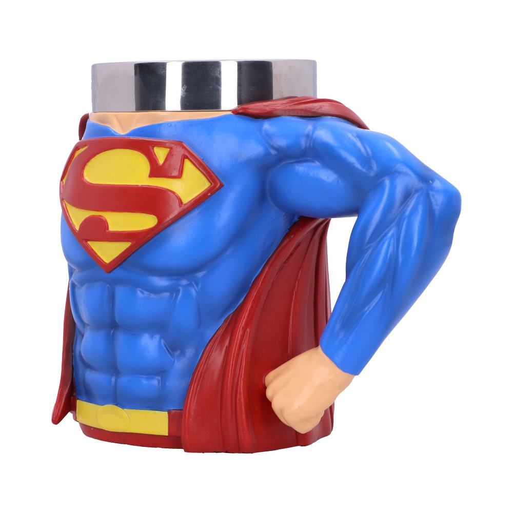 DC Comics superhéroe Superman pecho S Logo marca copa de vino Superman héroe taza Tankard