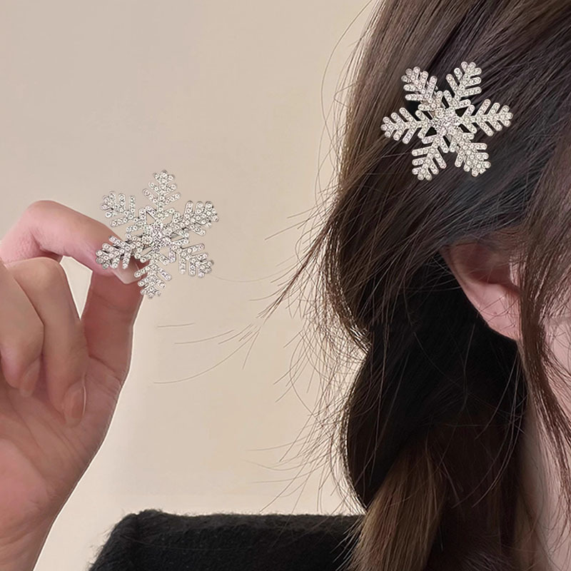 大きいサイズの雪の金属のヘアピンの女性の小さいクリップのアヒルの口は額の前髪を挟みます。|undefined