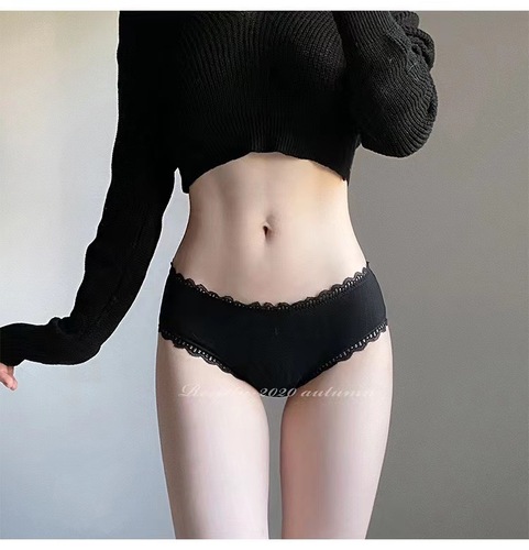 The matcha mousse is amazing!  Japanese pure cotton underwear women's low-waist lace bow discreet sexy briefs