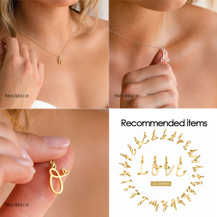 4g Weight Pendant Jewelry Making Type 10mmKS115067-Z Jewelry Making Size 14K Gold Plated Plating Material 1 Piece Quantity 304 Stainless Steel Material Letter Pattern Simple Style Style 1 Piece 10mmKS115067-Z 316 Stainless Steel 14K Gold Plated Letter Polished Pendant 2