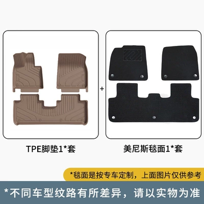 of Ideal I6, Special Car-Specific: Modelə uyğun ayaqaltı - ideal-brown-double-layered-foot-pads-menis