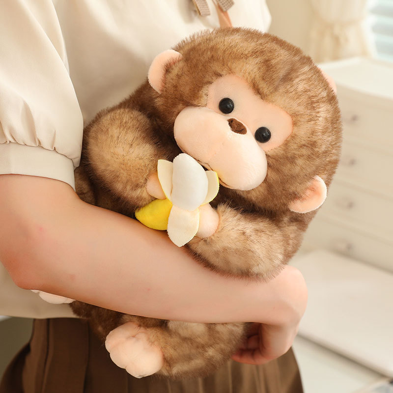 Bonito mono de oro muñeca juguete de peluche orangutan muñeca mango muñeca tela muñeca zodiacal regalo mono image 4