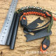 Factory 10*100mm outdoor Flint magnesium rod fire Rod field survival corn knot 7 core umbrella rope with whistle