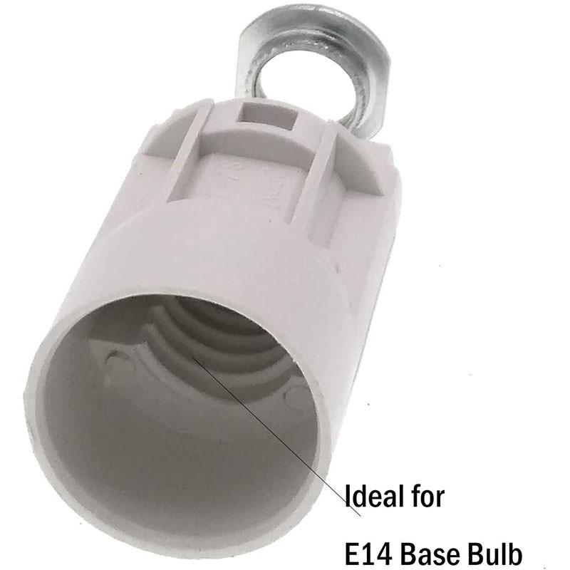E14 soporte de tornillo soporte de la lámpara portalámparas tubo de agua titular de la lámpara vela Europea tornillo portalámparas de plástico accesorios de la lámpara de iluminación