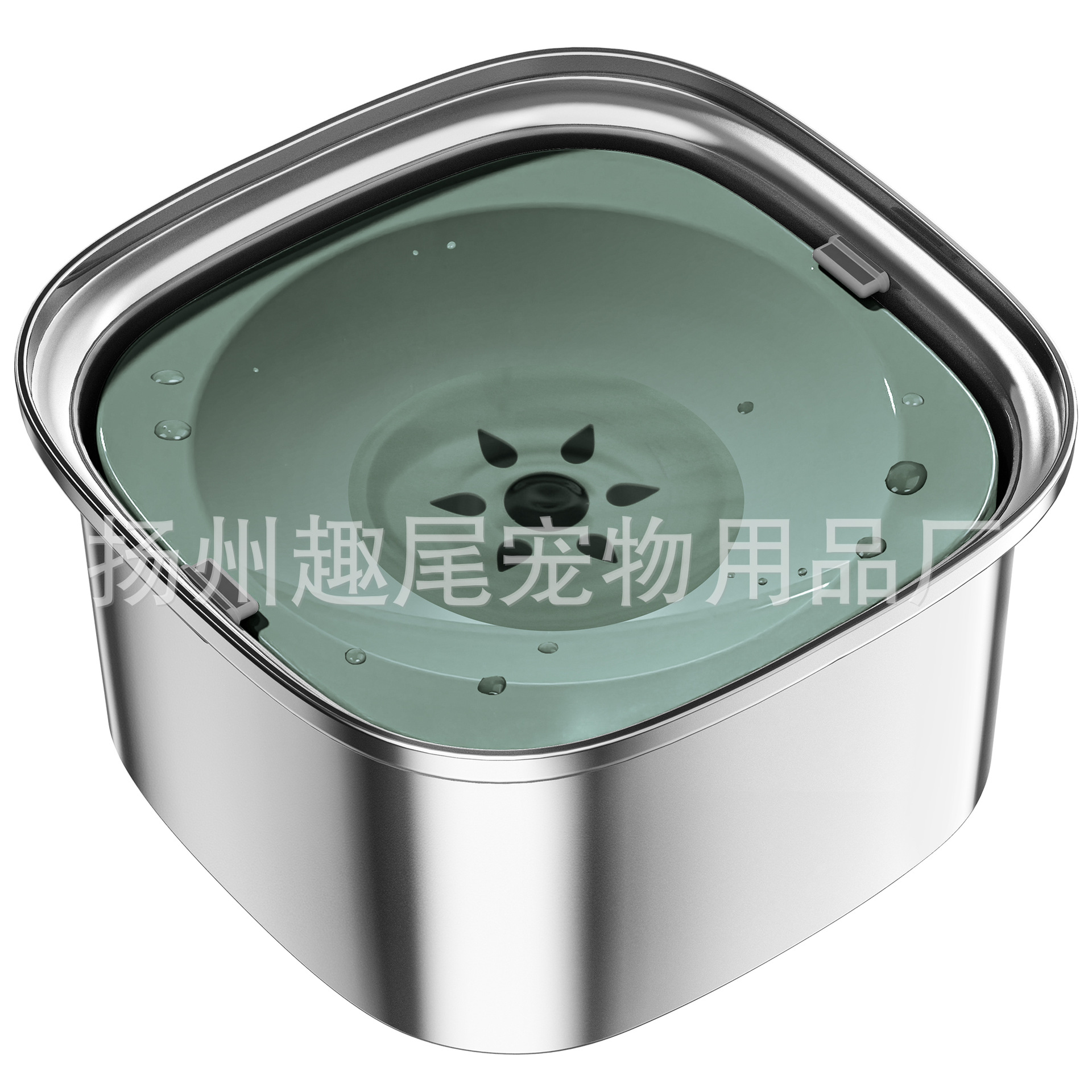 Venta al por mayor de acero inoxidable para mascotas tazón de agua anti-golpe gato bebedero perro tazón especial de acero inoxidable para mascotas tazón flotante