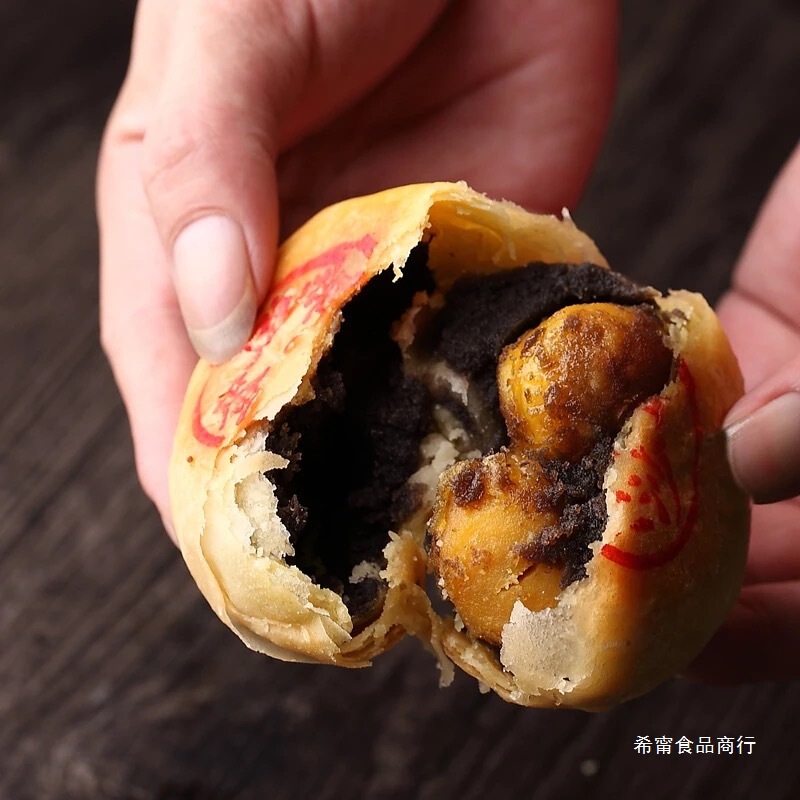 潮汕潮州贵屿 朥饼捞饼中秋酥皮 潮式月饼豆沙蛋黄五仁老式大月饼|undefined