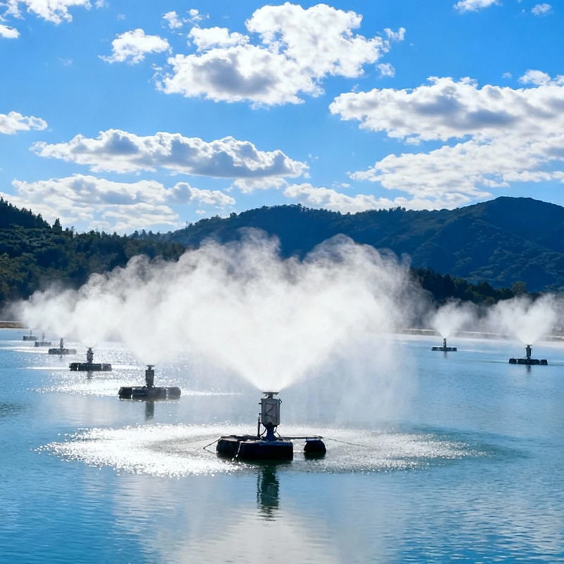 Water Company High-Salt Wastewater Evaporator, Evaporator Pond Floating Mechanical Atomization Evaporator, Rich Case Studies