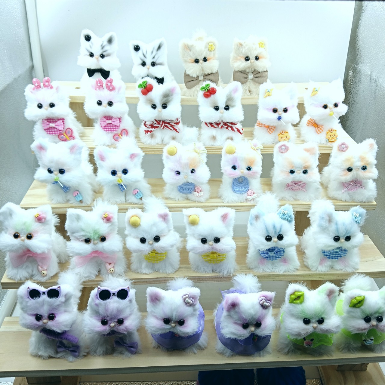 加粗超密兔毛扭扭棒diy可还原手工小猫成品批发摆地摊玩偶毛绒