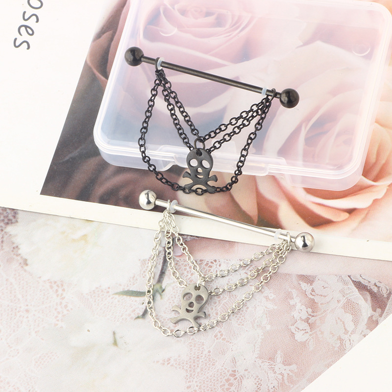 Labret piercing jewelry detail image