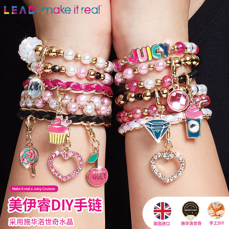 Meiyui Make It Real Bracelet DIY Hand String Bead Gift Girl Jewelry Swarovski Co-Branded