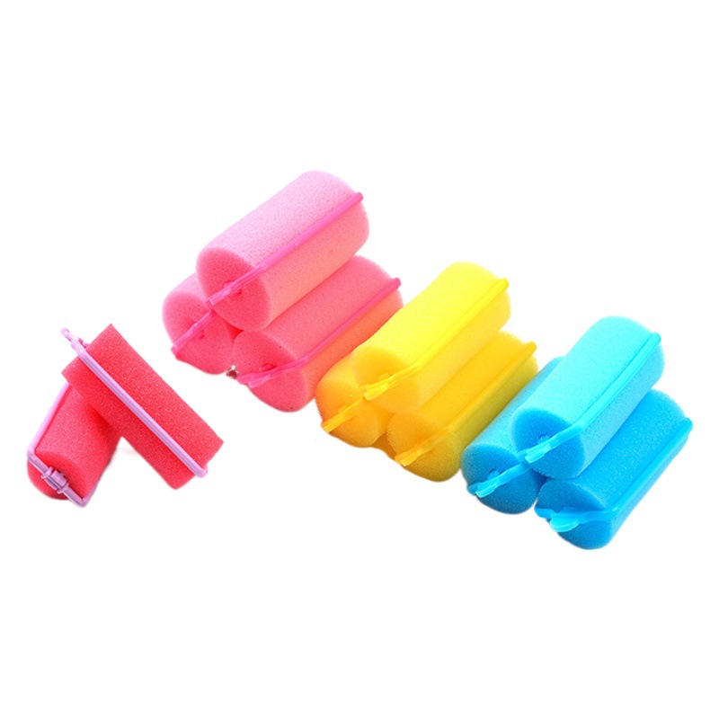 Cross-border hot sale inner buckle sponge foam hair curler lazy bangs curly hair artifact hair fluffy sponge hair curler