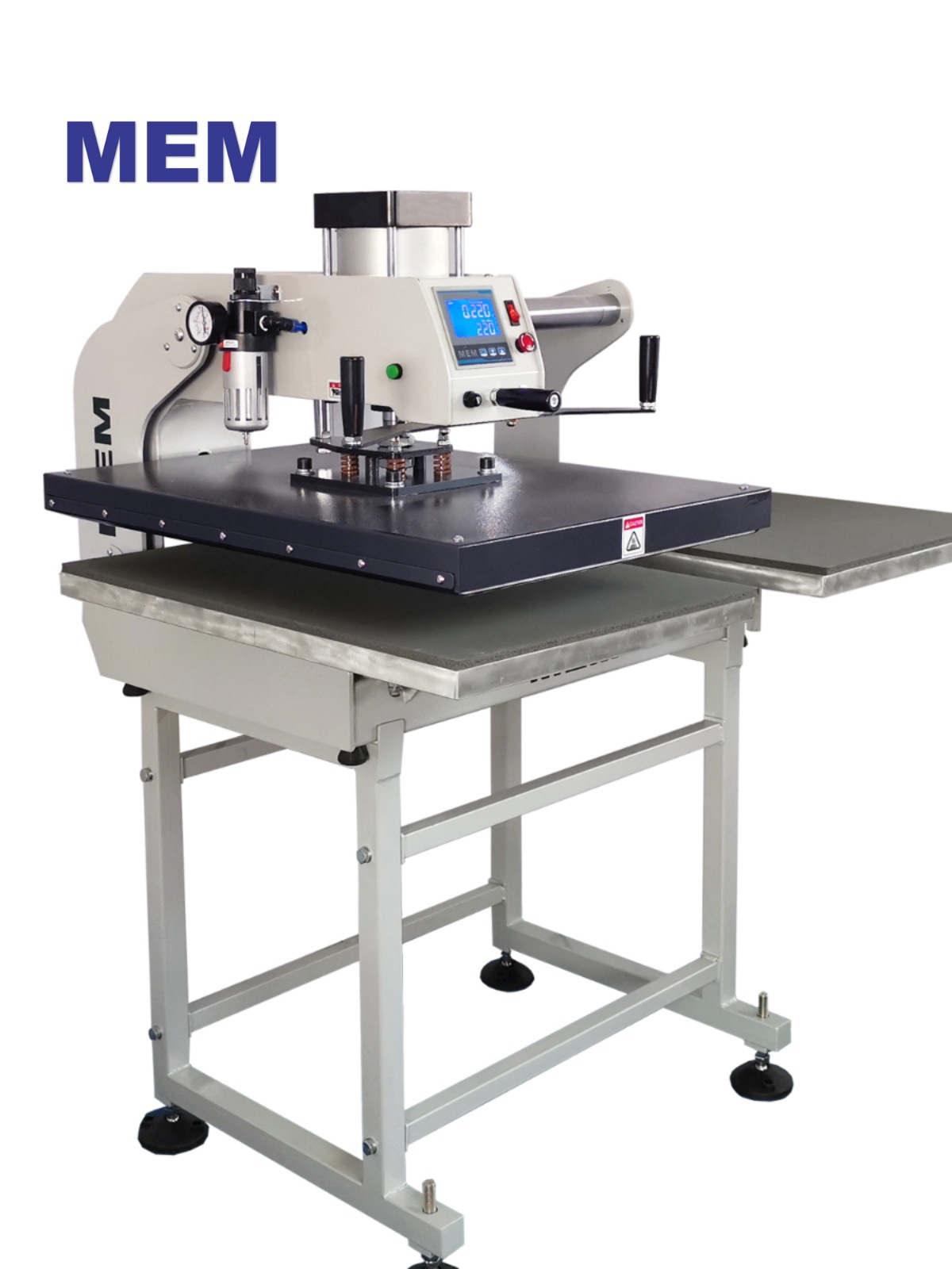 半自动烫画机气动双工位50x60热转印压烫机T恤卫衣服烫钻标印花机