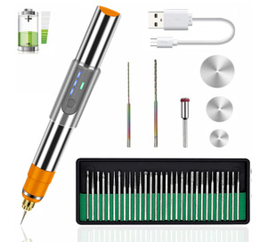 Electric grinder small grinding machine handheld electric jade carving pen Bodhi ring polishing tool Mini small electric drill