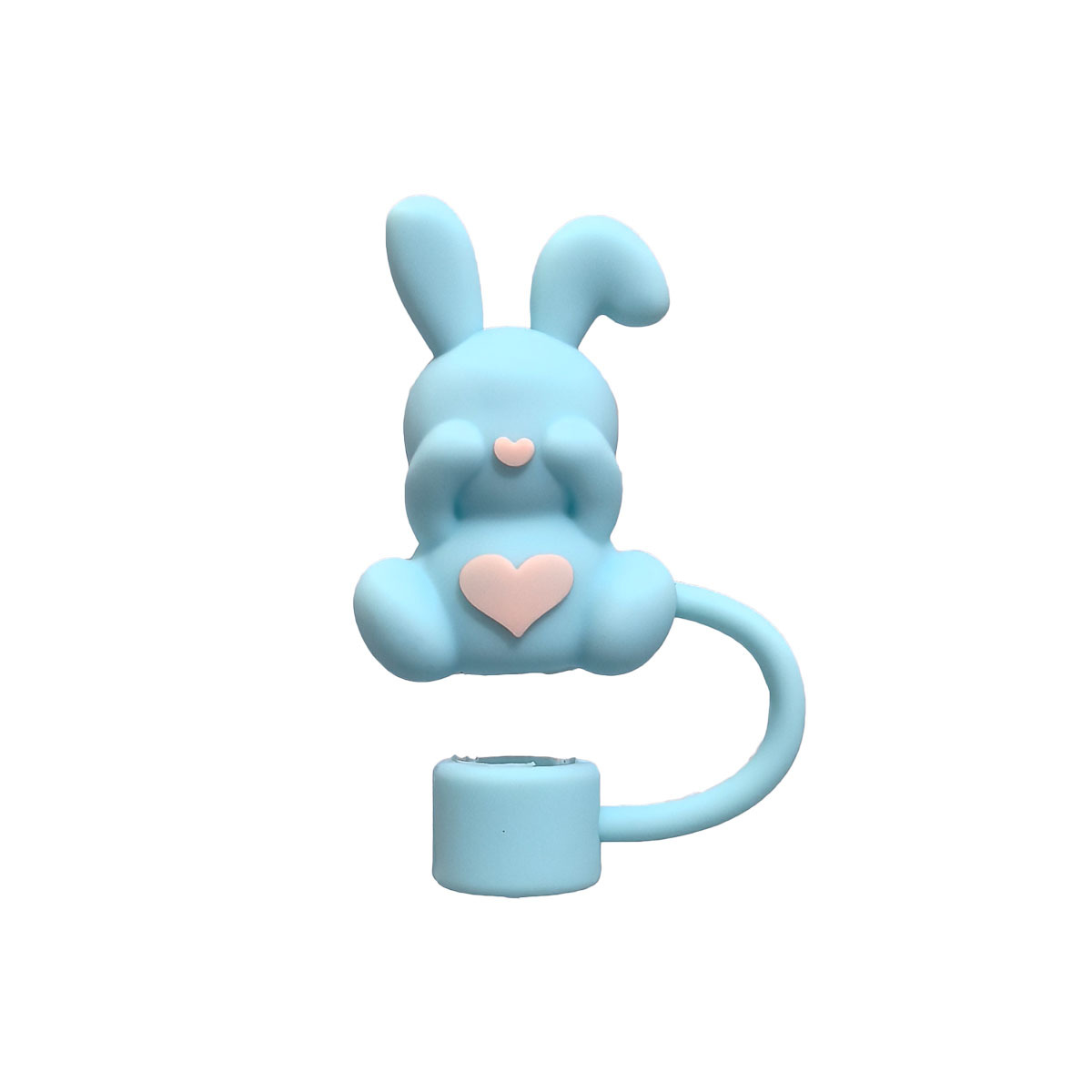 파란 하트 토끼