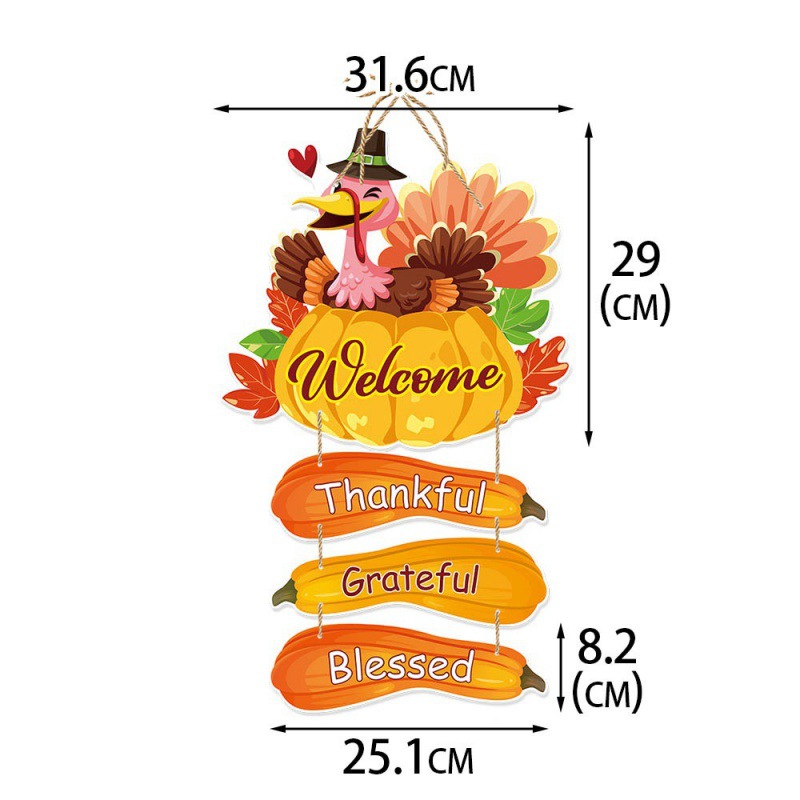 Amazon nuevo Día de Acción de Gracias decoración colgante colgante decoración de otoño Fiesta de Acción de Gracias calabaza colgante colgante colgante