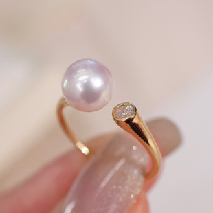 S925�y�ʯ�����ָ������s�r���_��Ȧ�OӋ6-9mm������ʯdiy����