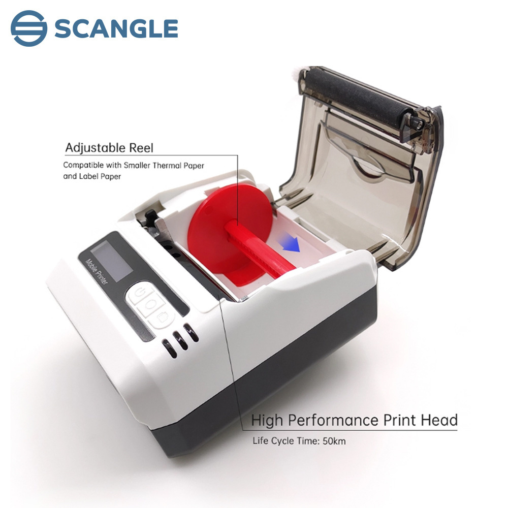 Handheld small printer, 58mm, bluetooth