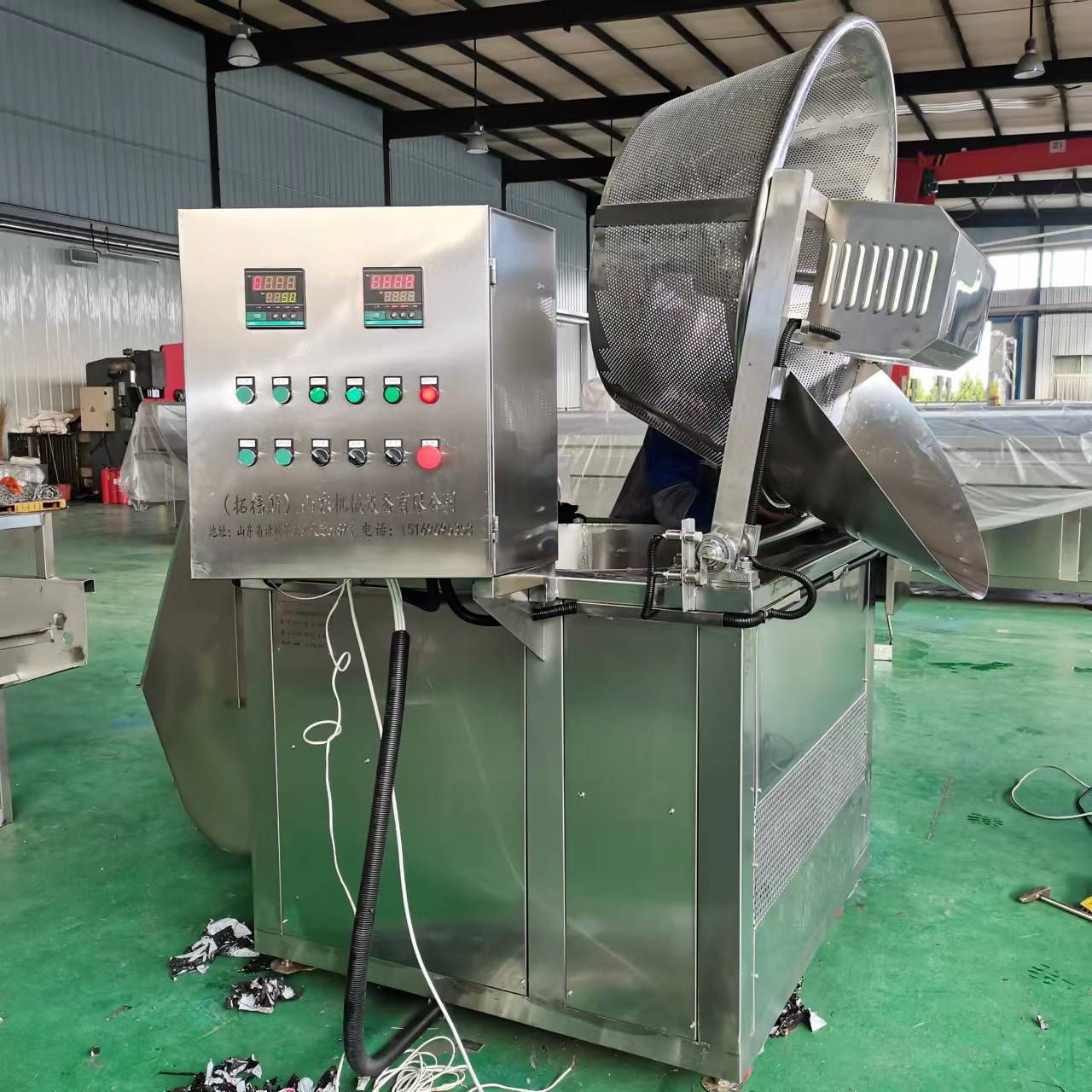 Calentamiento eléctrico y control de temperatura equipo de fritura para freidora automática Ding Taisheng
