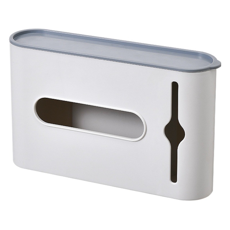 Caja de almacenamiento de bolsa de basura doméstica montada en la pared sin perforaciones caja de extracción de bolsas de plástico