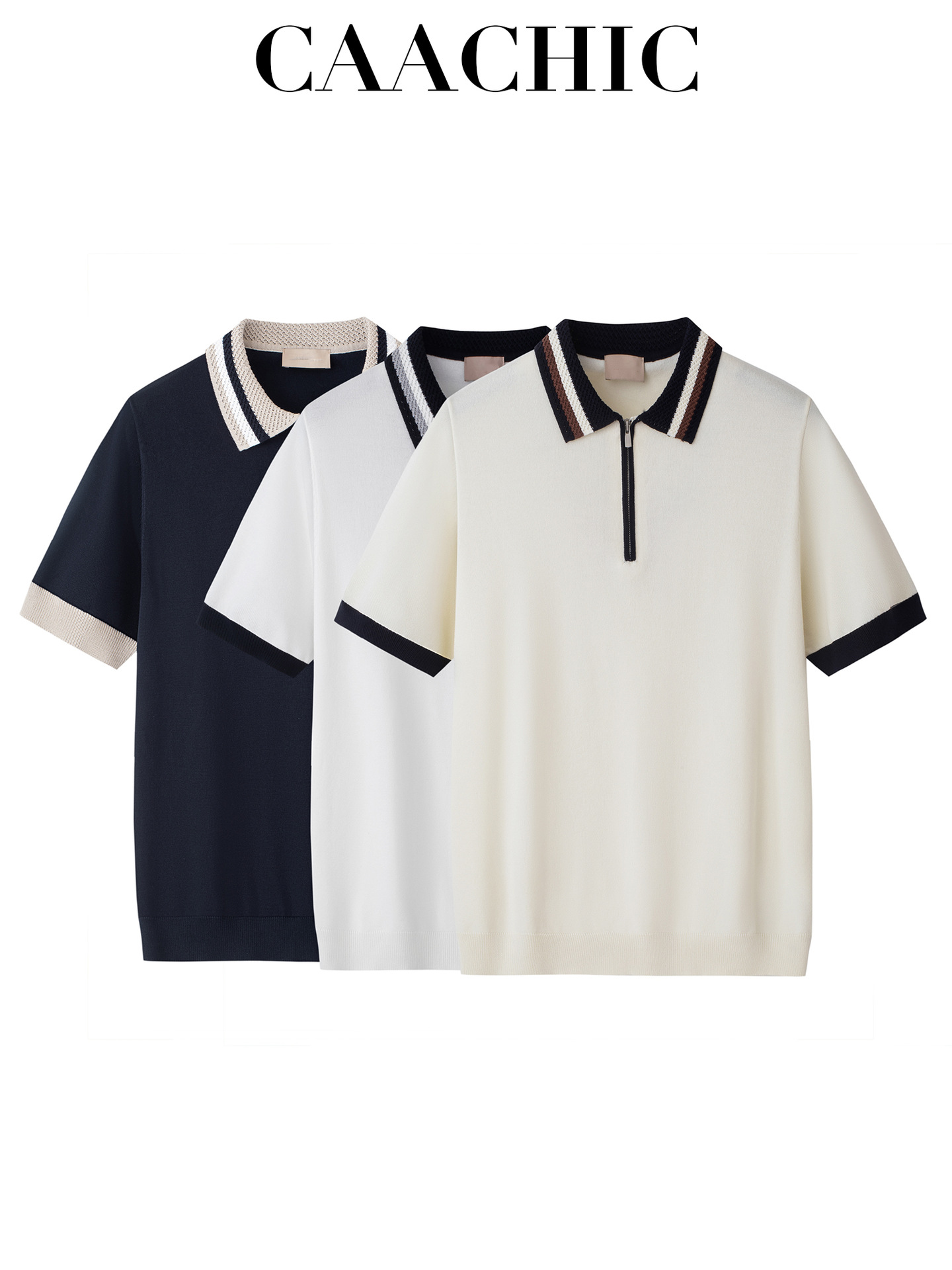 Retro knitted polo