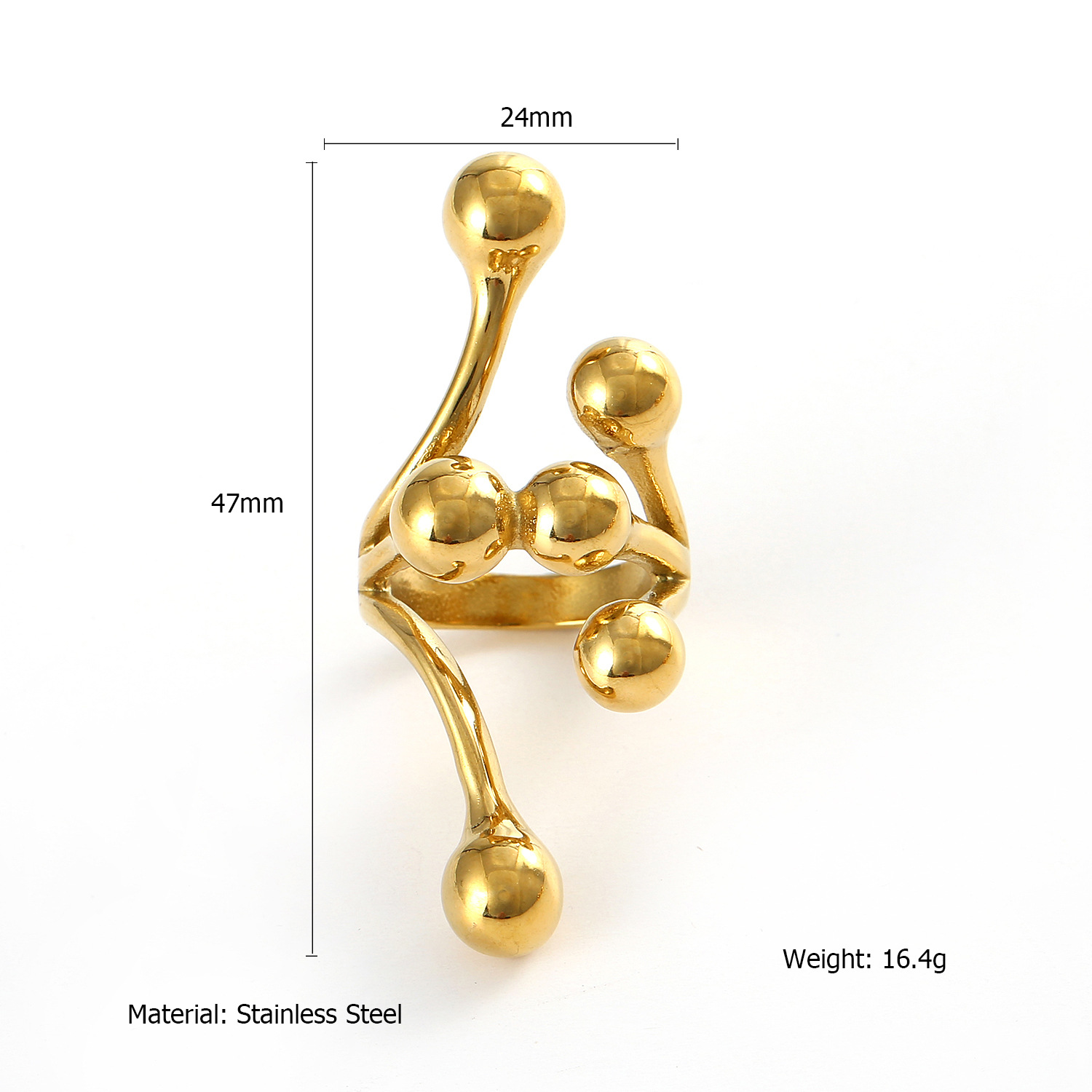 Titanium Steel Material Geometric Pattern All Seasons Season Wholesale Jewelry IG Style Classic Style Geometric Titanium Steel Plating Rings