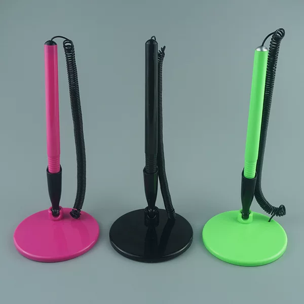 Counter Pen Customized Logo Front Desk Desktop Pasted and Fixed Bank Office Signature Pen Customized