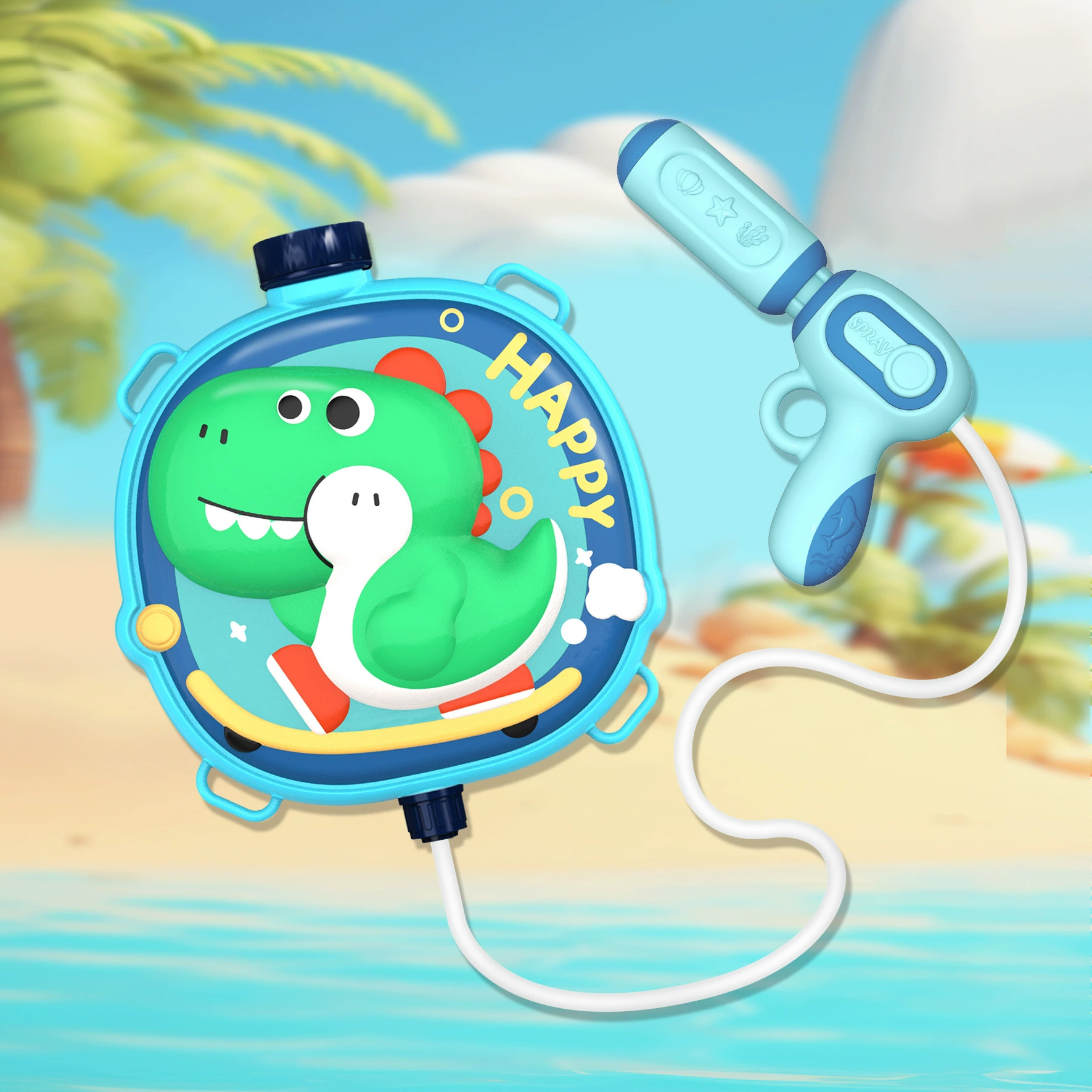 Рюкзак, водяной пистолет, пляжная вместительная игрушка для игры в воде для мальчиков и девочек