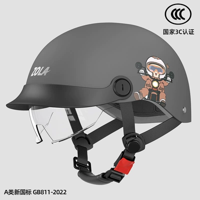 tongue helmet men's and women's | Motosiklet kaskı (dəbilqə) - gray-hd-endoscopy-3c-certification-paint