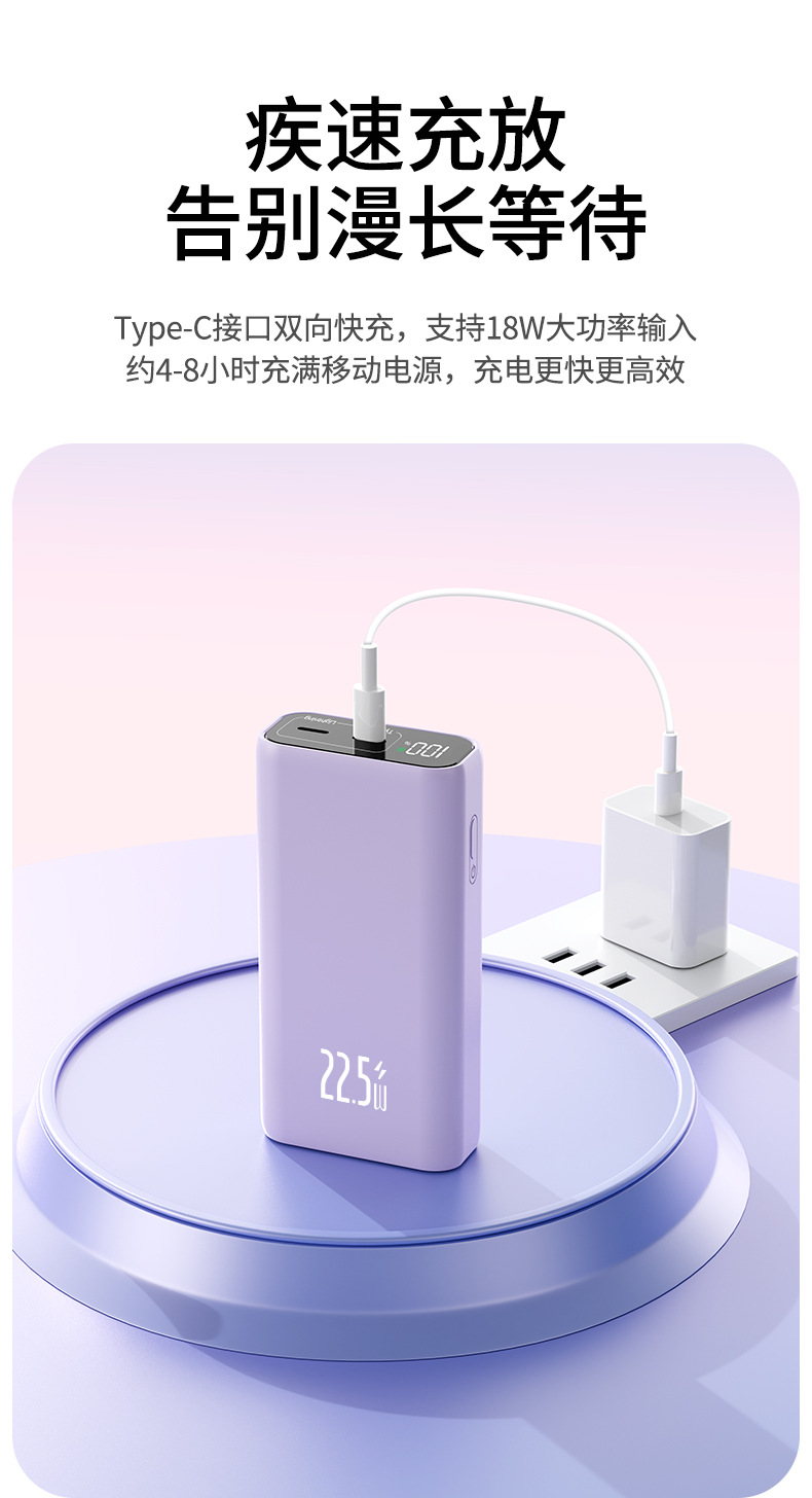 Superblitzschnelles Schnellladepaket 2-Zellen 21700 mobile Powerbank-Set, kabelgebundenes Powerbank-Gehäuseset Batteriebox mit PD.