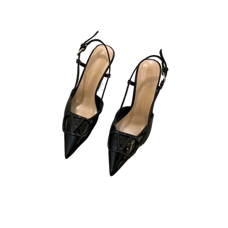 Universal buckle pointy toe, shoes high heels, french style, 5cm, 7cm