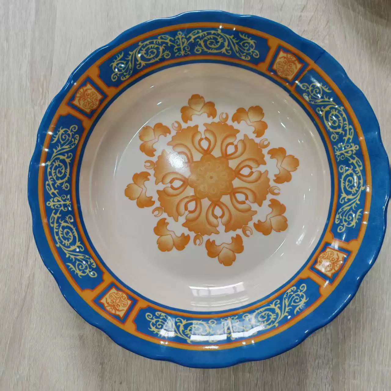 Melamine tableware 7/10/11 round printing plate foreign trade export melamine tableware