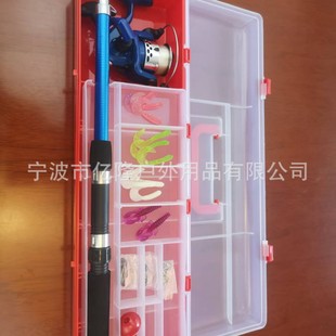 Portable Plastic Box Sea Rod Set 1.8m Lure Rod Wheel Cross-Border Travel Fishing Gear Box Hard Bait Fish Hook Soft Bait Wholesale