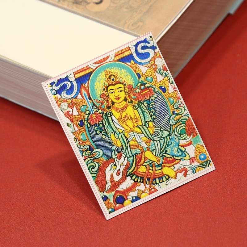 西藏式唐卡八大守护画芯卡心各种题材批发可定图可手绘描金|undefined