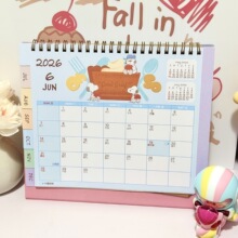 史努比桌面台历2026新款创意卡通日程计划月历可翻页香港假期日历