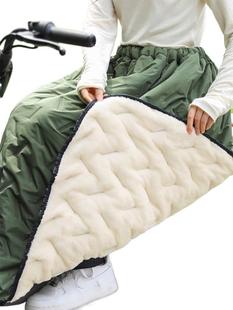 Autumn and Winter Electric Car Windshield by Motorcycle Cycling Warm Knee Pad Waterproof Thickened fleece-lined Skirt Windproof Tail-off