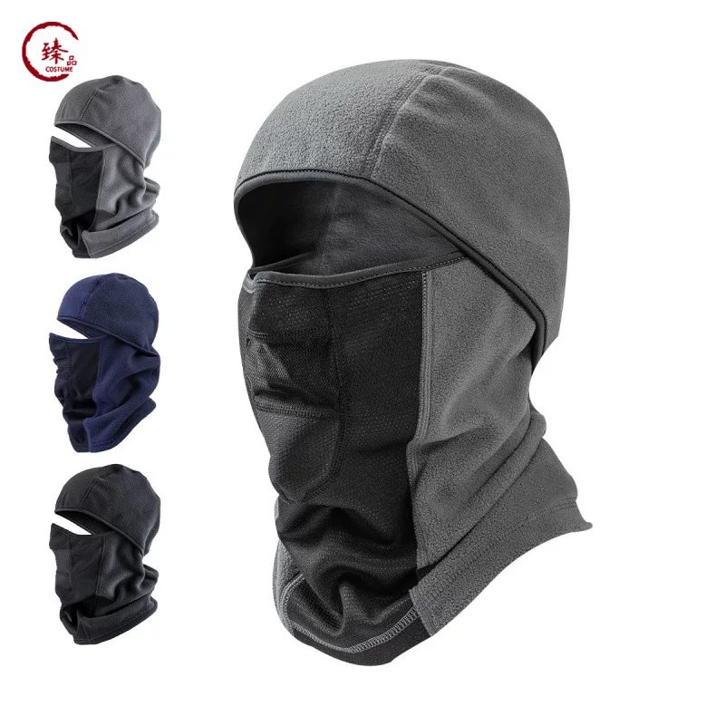 (Cross-border trading), velvet mask for cycling, ski helmet, keep warm windproof comfortable hat, with neck protection