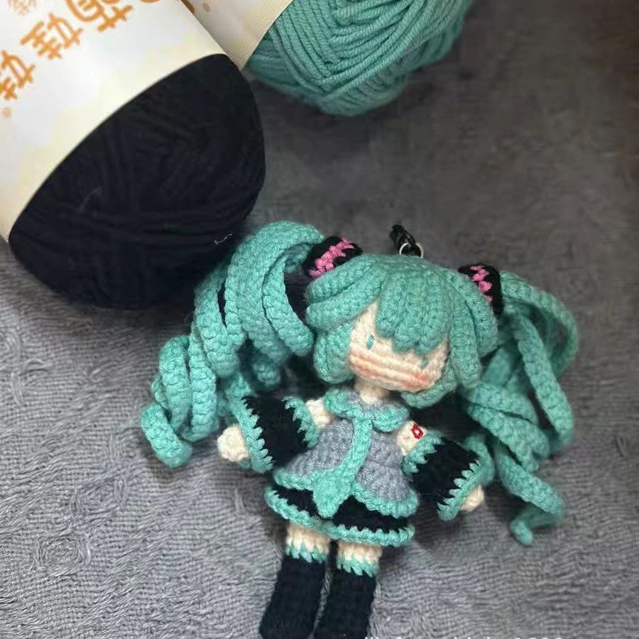 初音未来玩偶毛线材料包手工编织diy新手勿拍基础二次元虚拟歌姬