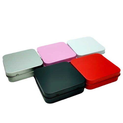 Wholesale square small iron box, earphone box, small hardware jewelry, USB flash drive, electronic cigarette, atomizer packaging box