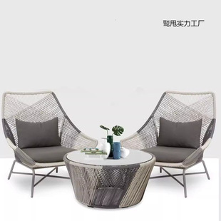 阳台桌椅藤椅三件套户外休闲椅庭院单人休闲家具露台沙发藤编椅子-阿里巴巴