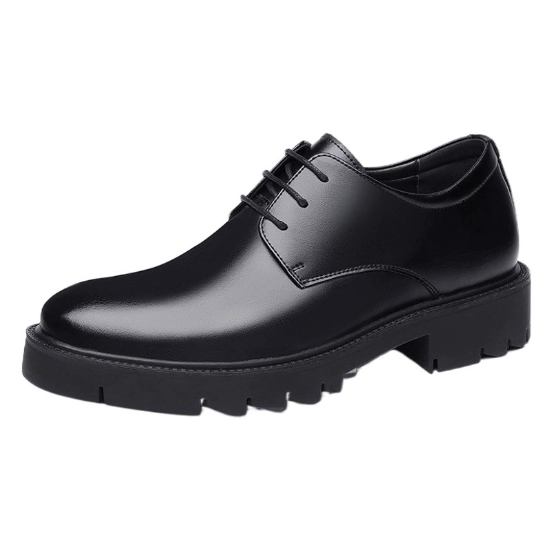 Мужские туфли для увеличения роста, 10 см, подходят для всех сезонов, низкие деловые кожаные туфли, увеличение внутренней высоты на 8 см, британский стиль, дышащие.
